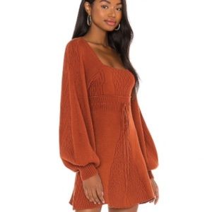 Emmaline Mini Dress in White free people sweater dress xs. NWT